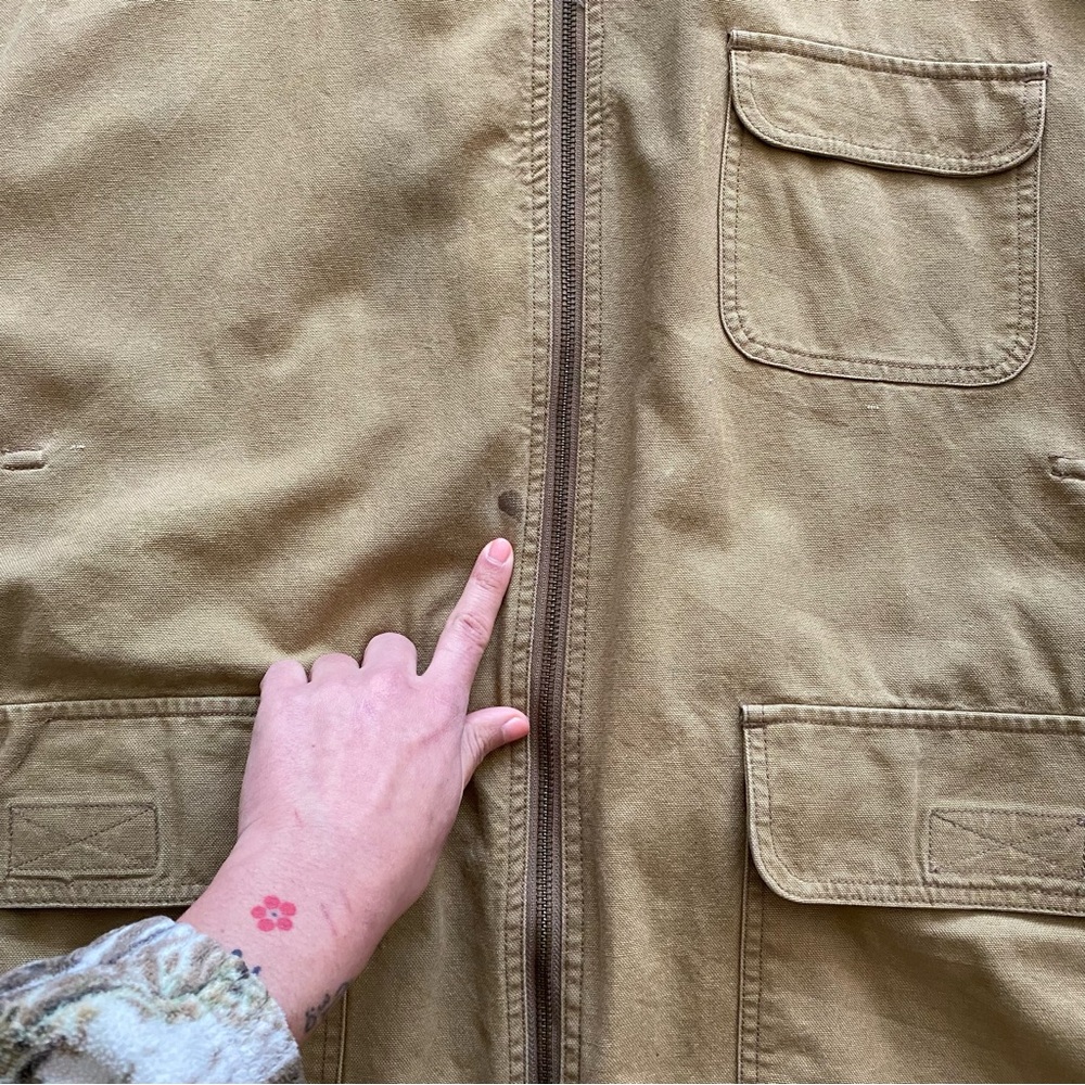 Vintage DKNY Tan Chore Jacket - Size Large - Picture 6 of 8